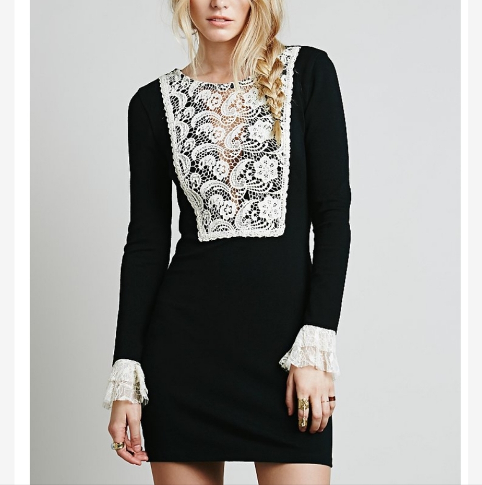 FREE PEOPLE WEDNESDAY BIB DRESS